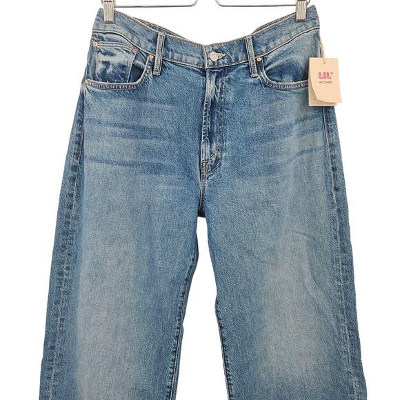 MOTHER Lil Dodger‎ Ankle High-Rise Straight-Leg Jeans Strike a Pose 31 - Picture 3 of 14